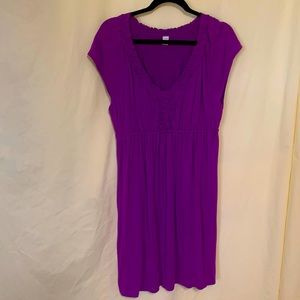 Purple Old Navy dress size large knee-length